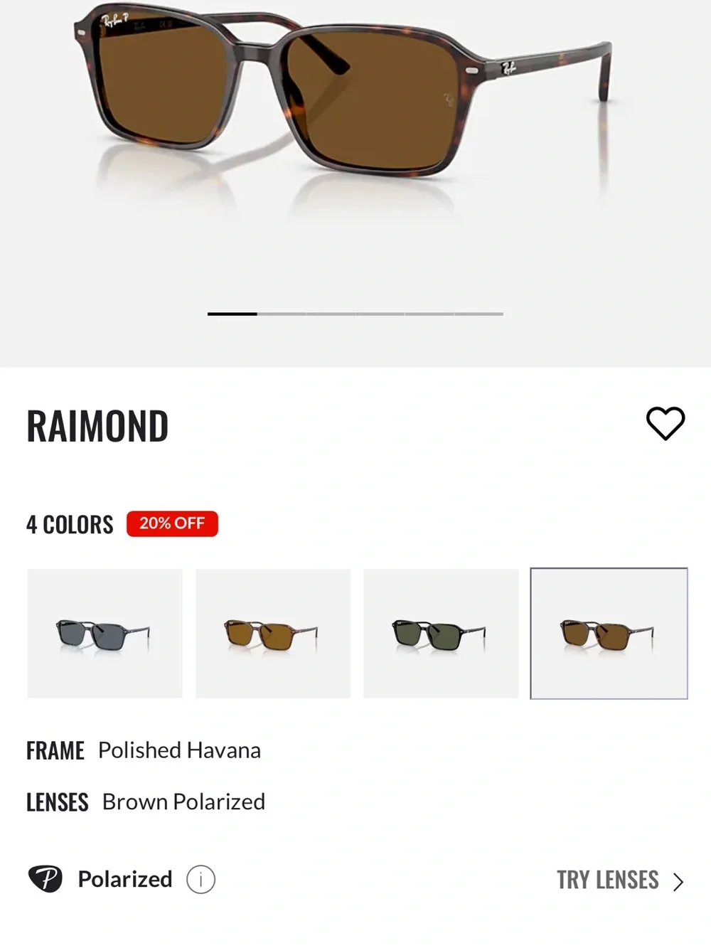 Ray-Ban Raimond Brown Polarized Sunglasses